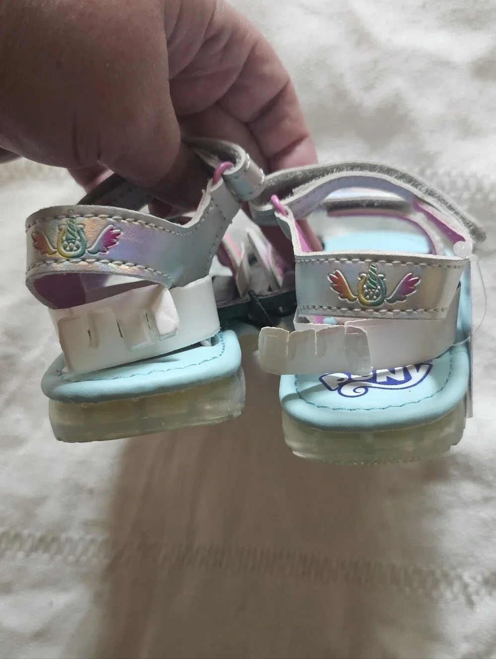 Hasbro My Little Pony Light Blue and Pink Girls Sandals - Picture 5 of 6